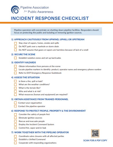 pipeline-response-checklist